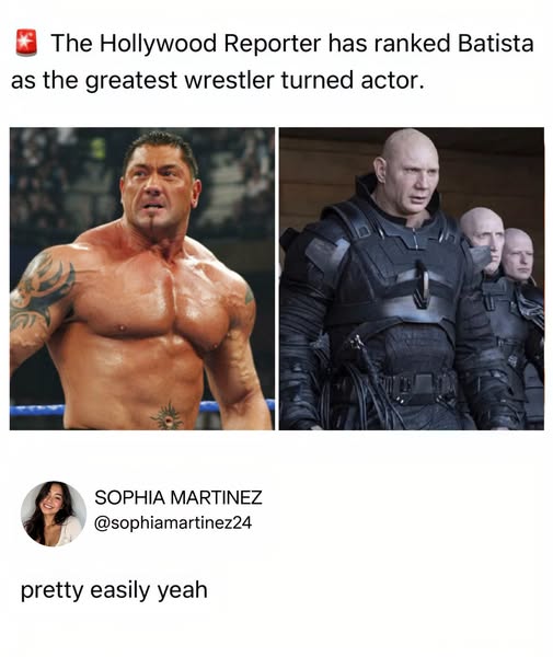 Dave Bautista Might Be the Greatest Wrestler-Turned-Actor Success Story Ever