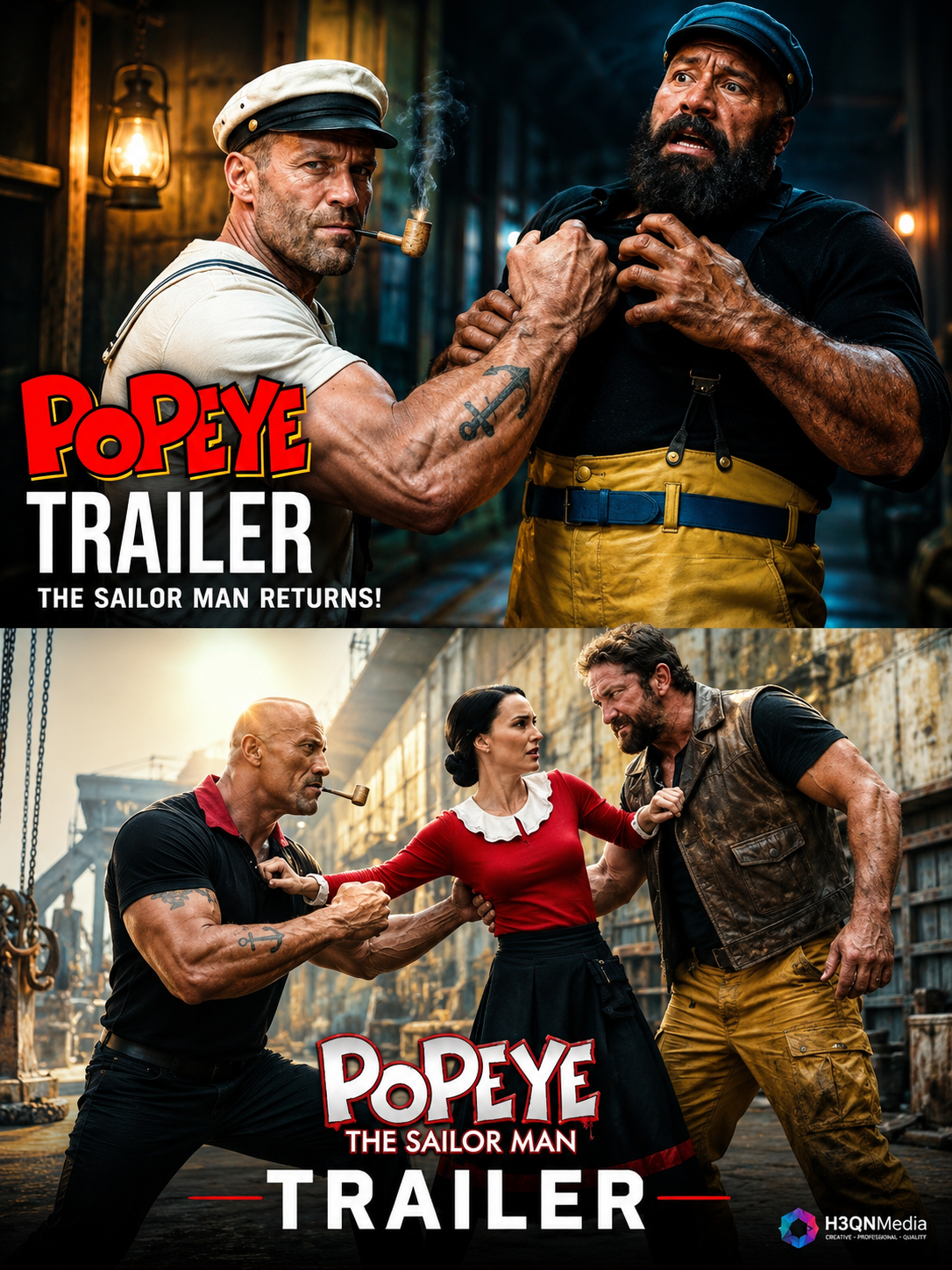 Popeye: The Sailor Man (2026) Review – Jason Statham’s Dark Reimagining Turns a Classic Hero Into a Brutal Harbor Legend
