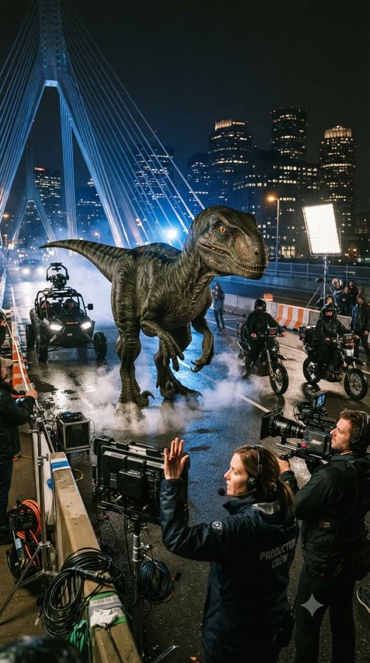 This Night Bridge Scene Changes Dinosaur Movies Forever